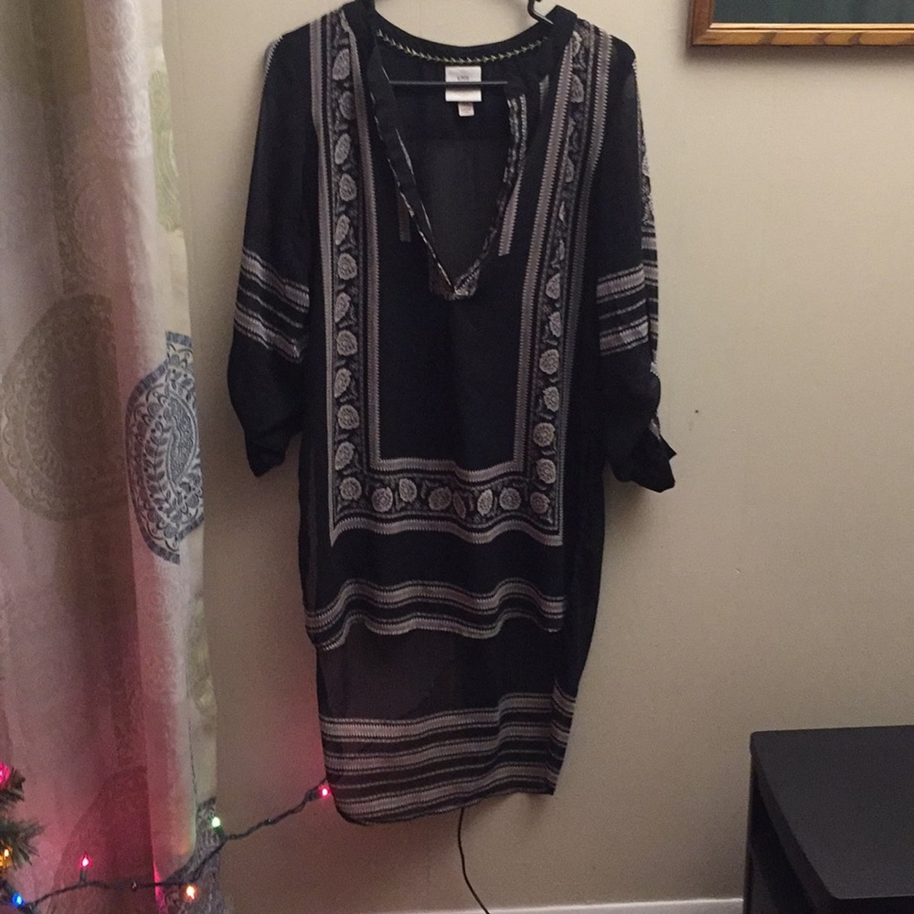 Sheer high low blouse